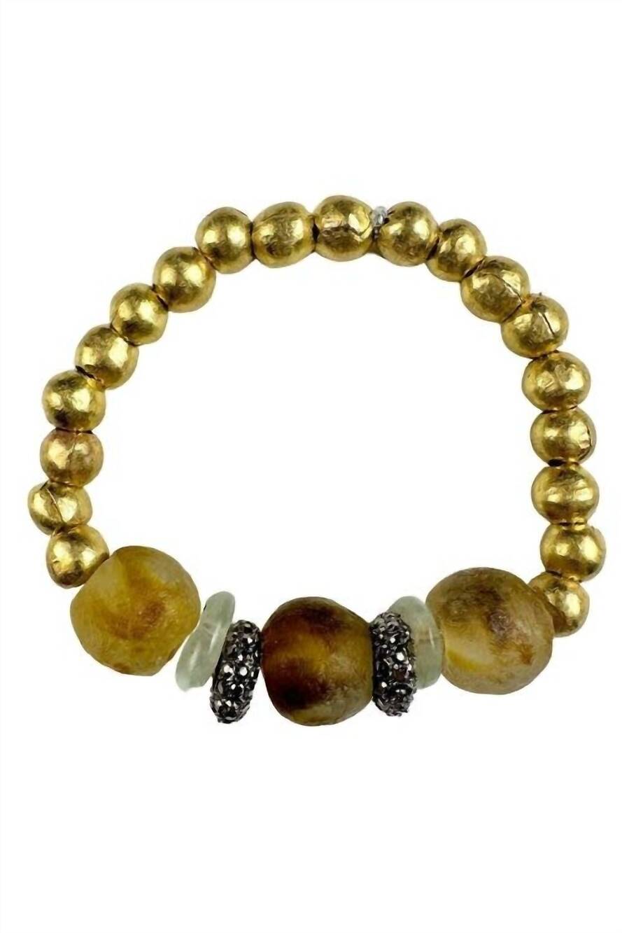 NEW TWINE & TWIG women's metal stack bracelet in red drum fish